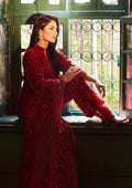 Zainab Chottani | Embroidered Velvet | SURKH D-05 - by - Libasekhas UK - Registered Vendor of : Zainab Chottani - 100% Original Designer Dresss