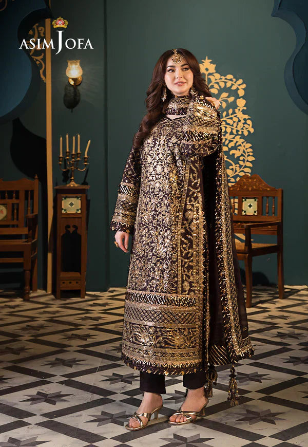 Asim Jofa | Fasana e Ishq Eid Luxury Lawn | AJFI-04 - by - Libasekhas UK - Registered Vendor of : Asim Jofa - 100% Original Designer Dresss