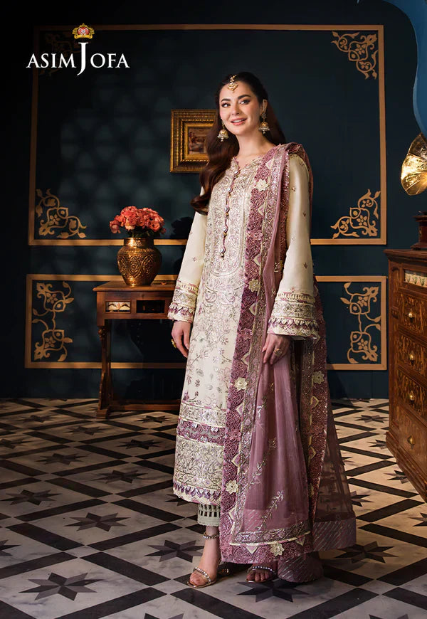 Asim Jofa | Fasana e Ishq Eid Luxury Lawn | AJFI-15 - by - Libasekhas UK - Registered Vendor of : Asim Jofa - 100% Original Designer Dresss