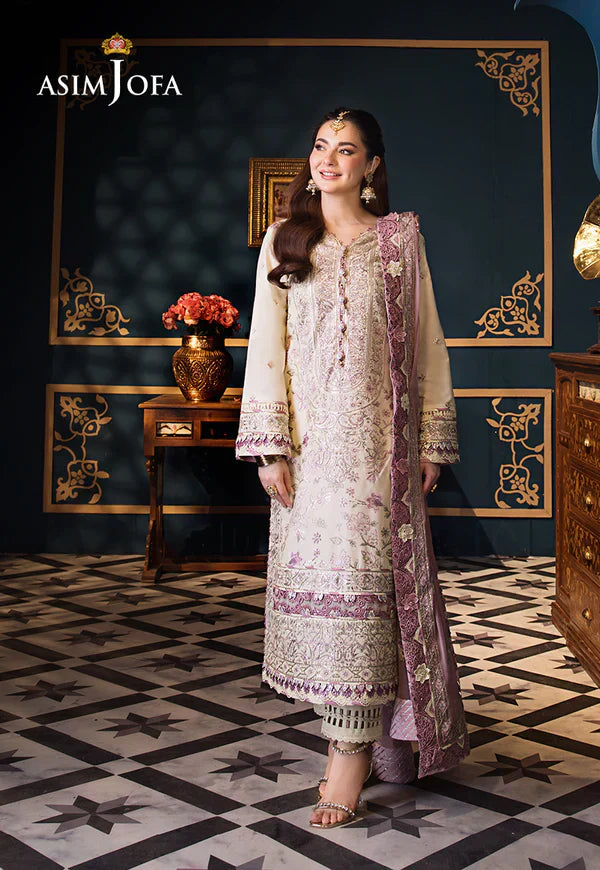 Asim Jofa | Fasana e Ishq Eid Luxury Lawn | AJFI-15 - by - Libasekhas UK - Registered Vendor of : Asim Jofa - 100% Original Designer Dresss