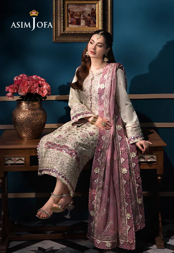 Asim Jofa | Fasana e Ishq Eid Luxury Lawn | AJFI-15 - by - Libasekhas UK - Registered Vendor of : Asim Jofa - 100% Original Designer Dresss