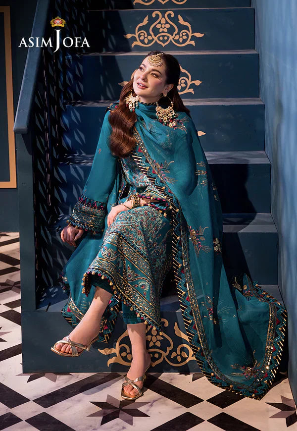 Asim Jofa | Fasana e Ishq Eid Luxury Lawn | AJFI-20 - by - Libasekhas UK - Registered Vendor of : Asim Jofa - 100% Original Designer Dresss