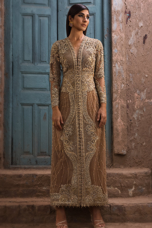 Erum Khan | Dazzling Fiesta | Rosewood - by Libasekhas UK - Registered Vendor of : Erum Khan - 100% Original Designer Dress
