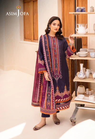 Asim Jofa | Prints Essentials | AJUB-09 - by - Libasekhas UK - Registered Vendor of : Asim Jofa - 100% Original Designer Dresss