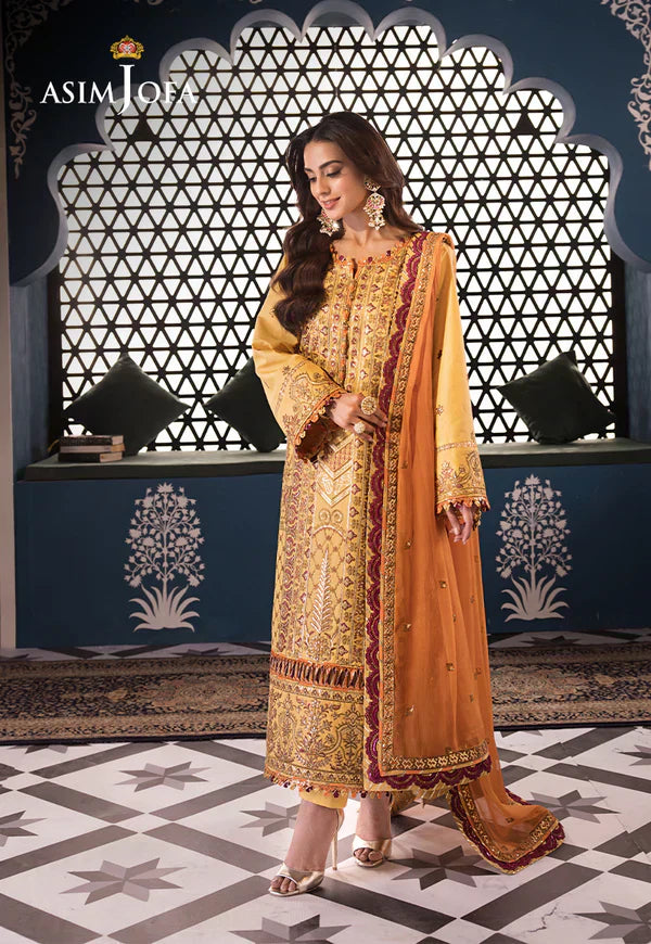 Asim Jofa | Fasana e Ishq Eid Luxury Lawn | AJFI-19 - by - Libasekhas UK - Registered Vendor of : Asim Jofa - 100% Original Designer Dresss
