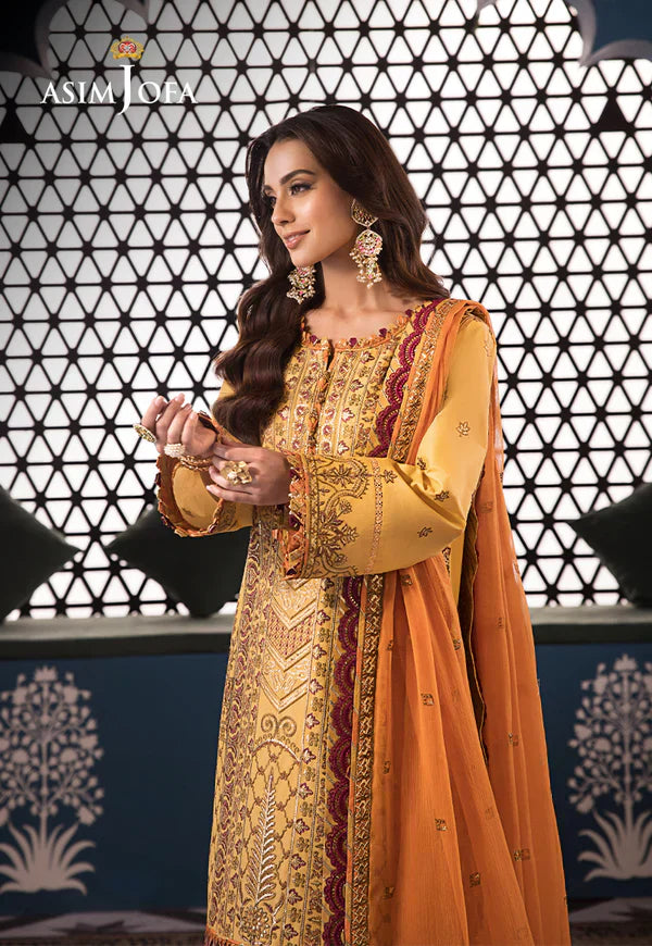 Asim Jofa | Fasana e Ishq Eid Luxury Lawn | AJFI-19 - by - Libasekhas UK - Registered Vendor of : Asim Jofa - 100% Original Designer Dresss