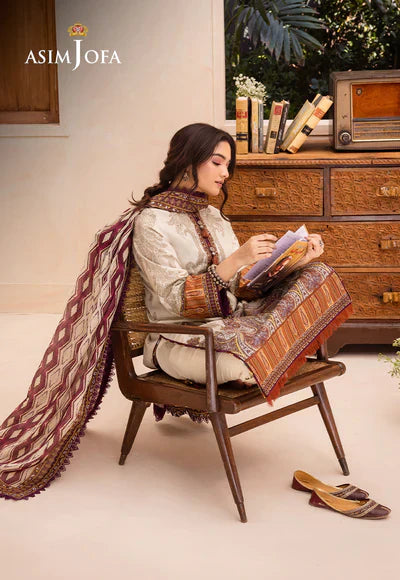 Asim Jofa | Prints Essentials | AJUB-11 - by - Libasekhas UK - Registered Vendor of : Asim Jofa - 100% Original Designer Dresss
