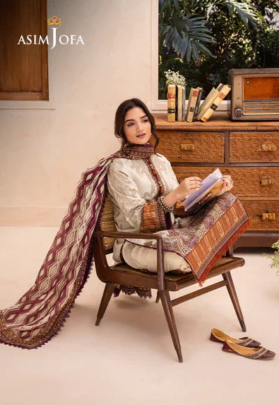 Asim Jofa | Prints Essentials | AJUB-11 - by - Libasekhas UK - Registered Vendor of : Asim Jofa - 100% Original Designer Dresss