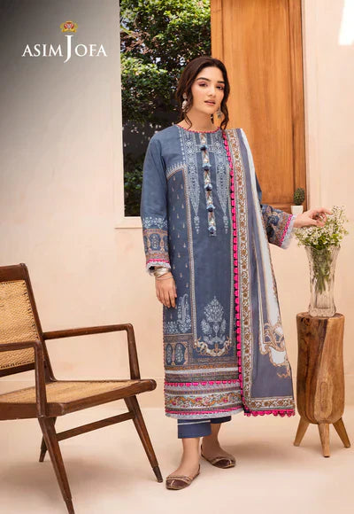 Asim Jofa | Prints Essentials | AJUB-14 - by - Libasekhas UK - Registered Vendor of : Asim Jofa - 100% Original Designer Dresss
