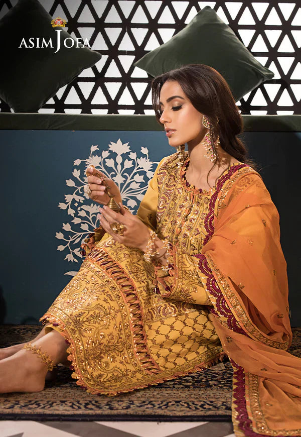 Asim Jofa | Fasana e Ishq Eid Luxury Lawn | AJFI-19 - by - Libasekhas UK - Registered Vendor of : Asim Jofa - 100% Original Designer Dresss