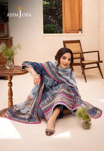 Asim Jofa | Prints Essentials | AJUB-14 - by - Libasekhas UK - Registered Vendor of : Asim Jofa - 100% Original Designer Dresss