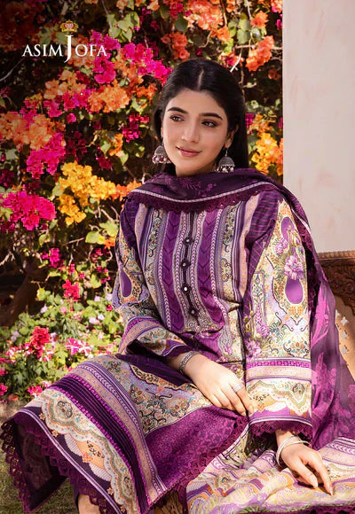 Asim Jofa | Prints Essentials | AJUB-10 - by - Libasekhas UK - Registered Vendor of : Asim Jofa - 100% Original Designer Dresss