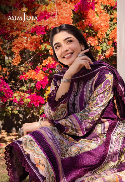 Asim Jofa | Prints Essentials | AJUB-10 - by - Libasekhas UK - Registered Vendor of : Asim Jofa - 100% Original Designer Dresss