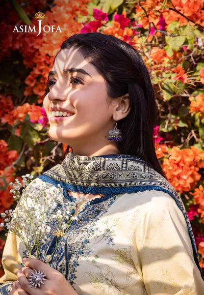 Asim Jofa | Prints Essentials | AJUB-15 - by - Libasekhas UK - Registered Vendor of : Asim Jofa - 100% Original Designer Dresss