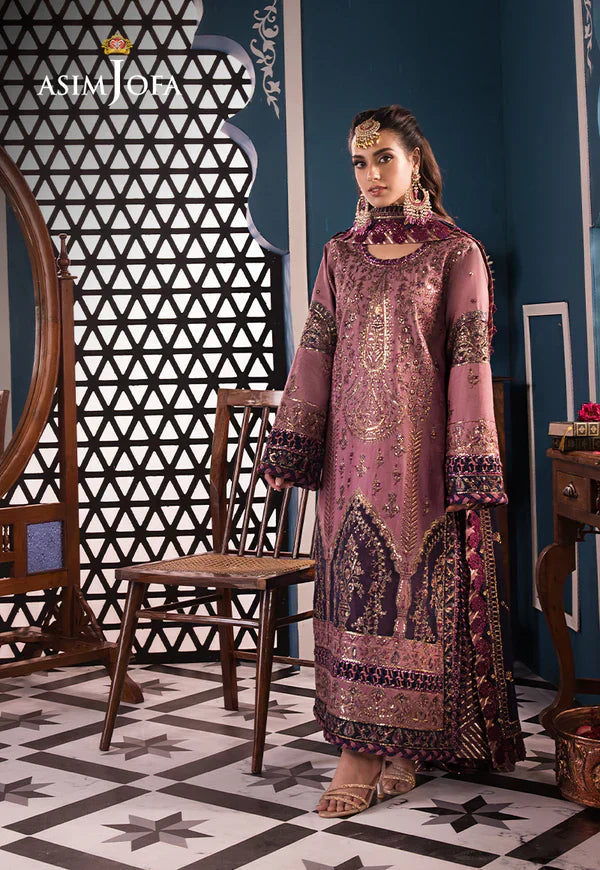 Asim Jofa | Fasana e Ishq Eid Luxury Lawn | AJFI-22 - by - Libasekhas UK - Registered Vendor of : Asim Jofa - 100% Original Designer Dresss