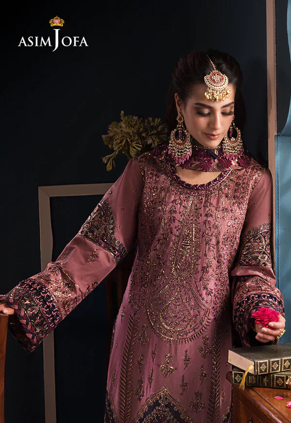 Asim Jofa | Fasana e Ishq Eid Luxury Lawn | AJFI-22 - by - Libasekhas UK - Registered Vendor of : Asim Jofa - 100% Original Designer Dresss