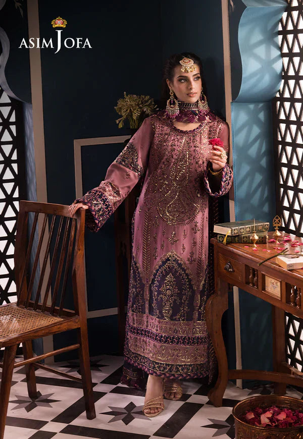 Asim Jofa | Fasana e Ishq Eid Luxury Lawn | AJFI-22 - by - Libasekhas UK - Registered Vendor of : Asim Jofa - 100% Original Designer Dresss