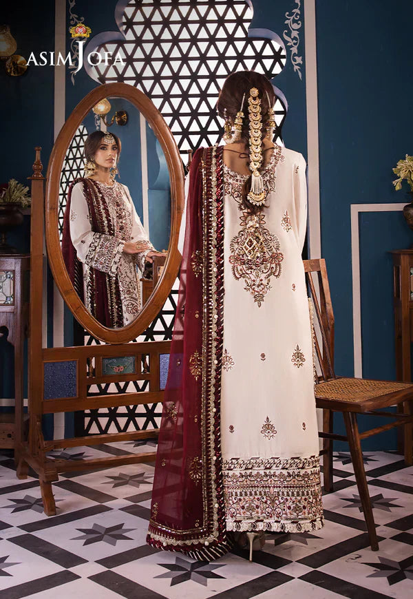 Asim Jofa | Fasana e Ishq Eid Luxury Lawn | AJFI-13 - by - Libasekhas UK - Registered Vendor of : Asim Jofa - 100% Original Designer Dresss