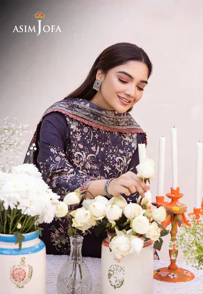 Asim Jofa | Prints Essentials | AJUB-08 - by - Libasekhas UK - Registered Vendor of : Asim Jofa - 100% Original Designer Dresss