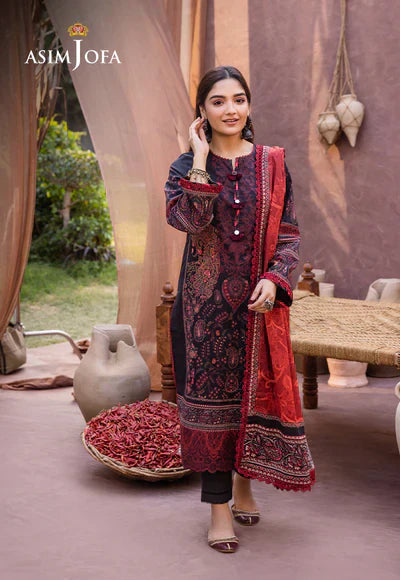 Asim Jofa | Prints Essentials | AJUB-12 - by - Libasekhas UK - Registered Vendor of : Asim Jofa - 100% Original Designer Dresss