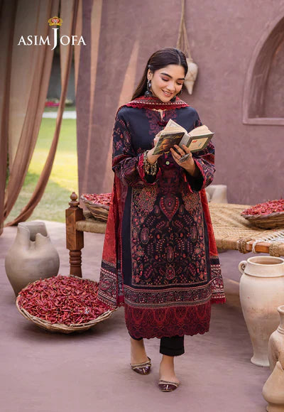 Asim Jofa | Prints Essentials | AJUB-12 - by - Libasekhas UK - Registered Vendor of : Asim Jofa - 100% Original Designer Dresss