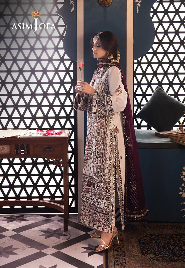 Asim Jofa | Fasana e Ishq Eid Luxury Lawn | AJFI-13 - by - Libasekhas UK - Registered Vendor of : Asim Jofa - 100% Original Designer Dresss