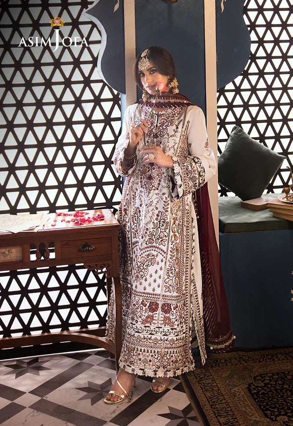 Asim Jofa | Fasana e Ishq Eid Luxury Lawn | AJFI-13 - by - Libasekhas UK - Registered Vendor of : Asim Jofa - 100% Original Designer Dresss