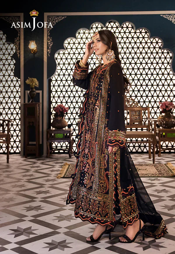 Asim Jofa | Fasana e Ishq Eid Luxury Lawn | AJFI-05 - by - Libasekhas UK - Registered Vendor of : Asim Jofa - 100% Original Designer Dresss