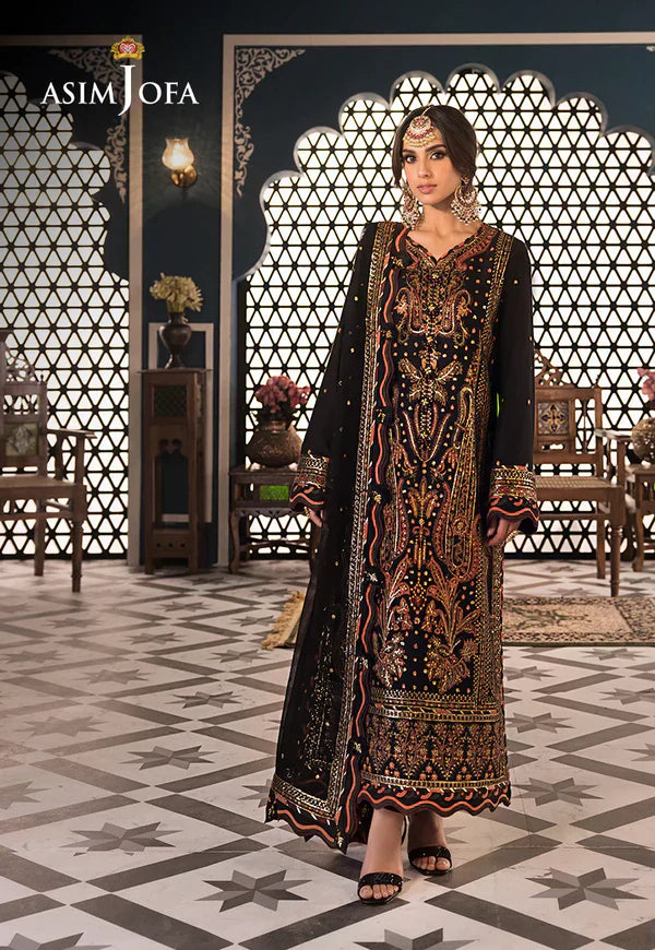 Asim Jofa | Fasana e Ishq Eid Luxury Lawn | AJFI-05 - by - Libasekhas UK - Registered Vendor of : Asim Jofa - 100% Original Designer Dresss