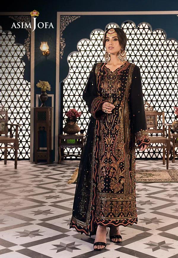 Asim Jofa | Fasana e Ishq Eid Luxury Lawn | AJFI-05 - by - Libasekhas UK - Registered Vendor of : Asim Jofa - 100% Original Designer Dresss
