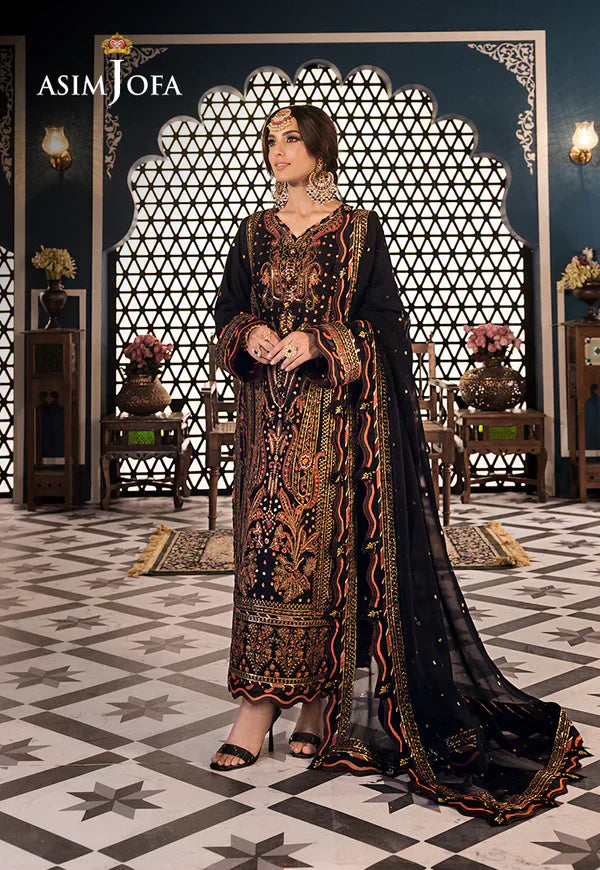 Asim Jofa | Fasana e Ishq Eid Luxury Lawn | AJFI-05 - by - Libasekhas UK - Registered Vendor of : Asim Jofa - 100% Original Designer Dresss
