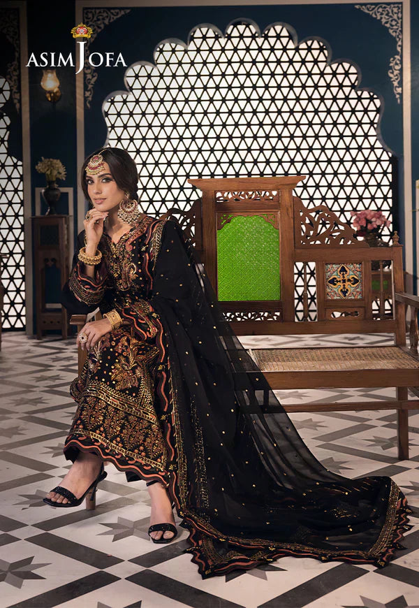 Asim Jofa | Fasana e Ishq Eid Luxury Lawn | AJFI-05 - by - Libasekhas UK - Registered Vendor of : Asim Jofa - 100% Original Designer Dresss