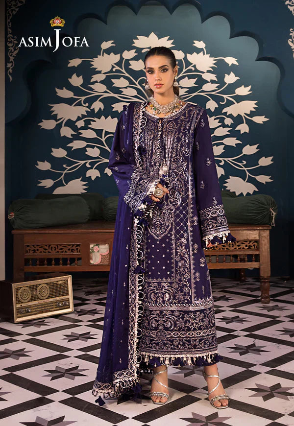 Asim Jofa | Fasana e Ishq Eid Luxury Lawn | AJFI-25 - by - Libasekhas UK - Registered Vendor of : Asim Jofa - 100% Original Designer Dresss