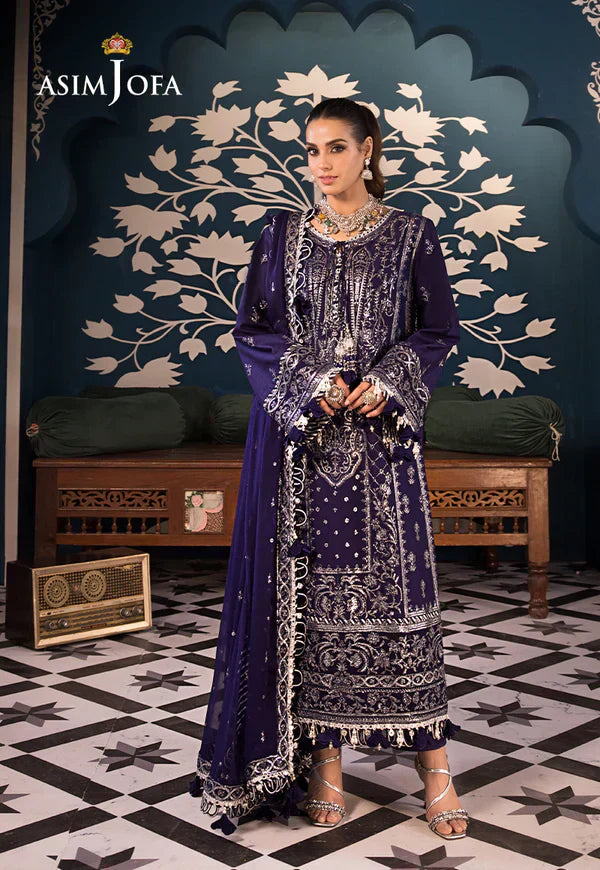 Asim Jofa | Fasana e Ishq Eid Luxury Lawn | AJFI-25 - by - Libasekhas UK - Registered Vendor of : Asim Jofa - 100% Original Designer Dresss