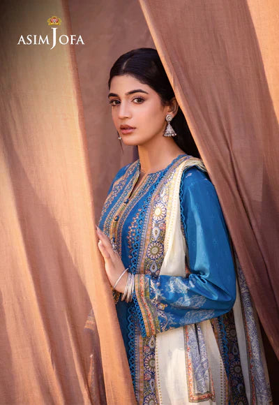 Asim Jofa | Prints Essentials | AJUB-16 - by - Libasekhas UK - Registered Vendor of : Asim Jofa - 100% Original Designer Dresss