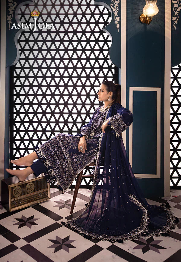 Asim Jofa | Fasana e Ishq Eid Luxury Lawn | AJFI-25 - by - Libasekhas UK - Registered Vendor of : Asim Jofa - 100% Original Designer Dresss