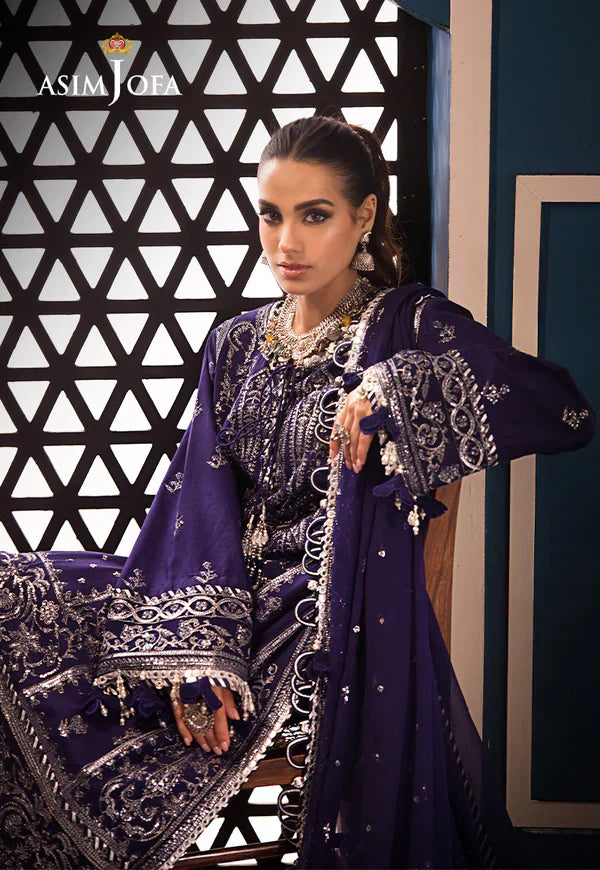 Asim Jofa | Fasana e Ishq Eid Luxury Lawn | AJFI-25 - by - Libasekhas UK - Registered Vendor of : Asim Jofa - 100% Original Designer Dresss