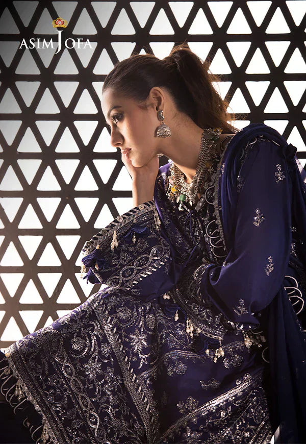 Asim Jofa | Fasana e Ishq Eid Luxury Lawn | AJFI-25 - by - Libasekhas UK - Registered Vendor of : Asim Jofa - 100% Original Designer Dresss