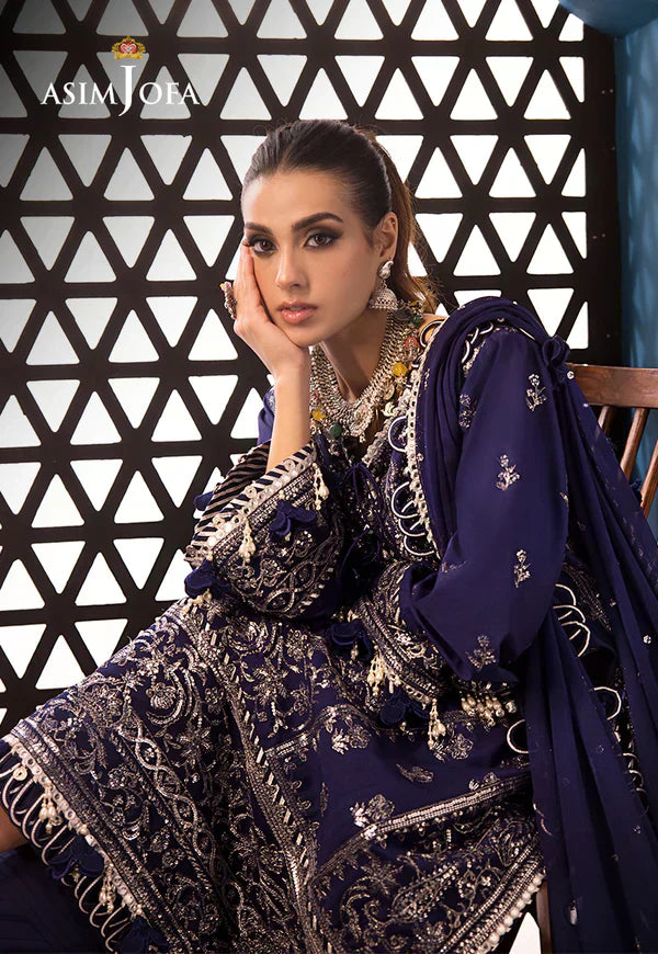 Asim Jofa | Fasana e Ishq Eid Luxury Lawn | AJFI-25 - by - Libasekhas UK - Registered Vendor of : Asim Jofa - 100% Original Designer Dresss