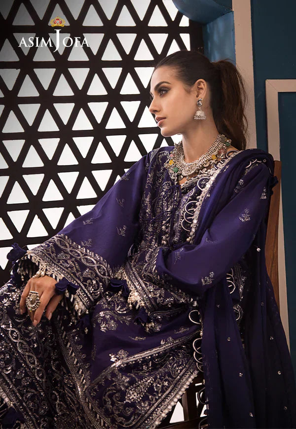 Asim Jofa | Fasana e Ishq Eid Luxury Lawn | AJFI-25 - by - Libasekhas UK - Registered Vendor of : Asim Jofa - 100% Original Designer Dresss