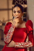 Caia | Pret Collection | CERISE - by - Libasekhas UK - Registered Vendor of : Caia - 100% Original Designer Dresss