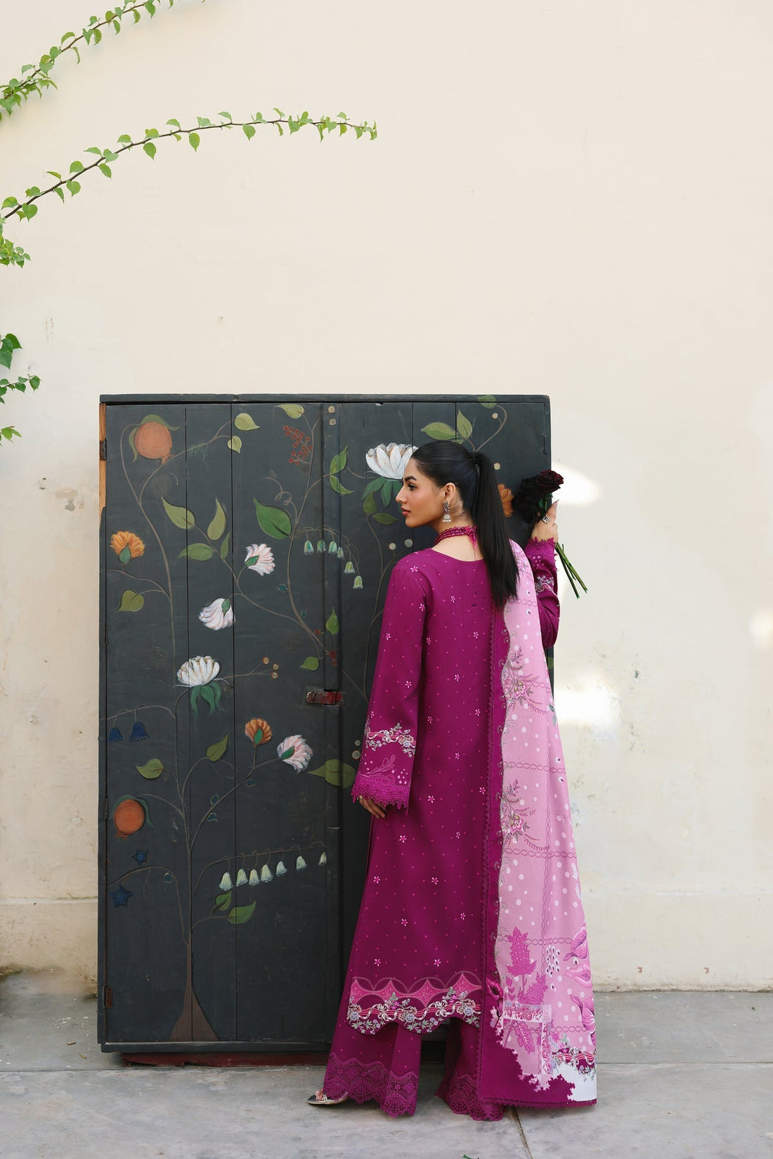 Qalamkar | QPrints Winter 25 | QW-01 (B) JORIS - by Libasekhas UK - Registered Vendor of : Qalamkar - 100% Original Designer Dress