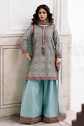 Charizma | Festive Pret | 3-Pcs Embroidered Raw Silk CMA-6-328 - by Libasekhas UK - Registered Vendor of : Charizma - 100% Original Designer Dress