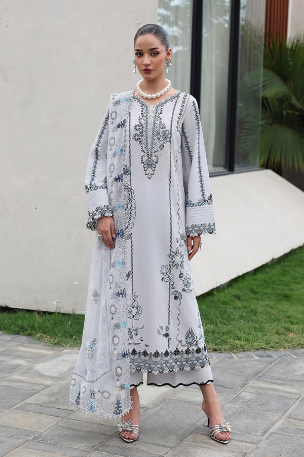 Qalamkar | Q Line Lawn 26 | QKL-03 SAMIA - by Libasekhas UK - Registered Vendor of : Qalamkar - 100% Original Designer Dress