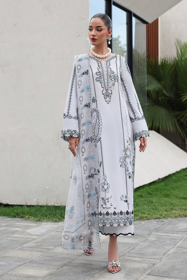 Qalamkar | Q Line Lawn 26 | QKL-03 SAMIA - by Libasekhas UK - Registered Vendor of : Qalamkar - 100% Original Designer Dress