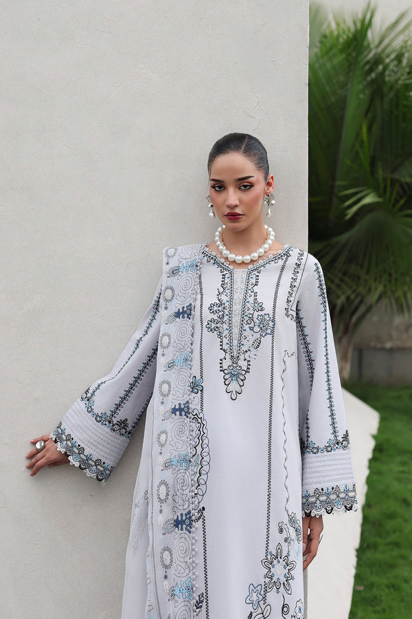 Qalamkar | Q Line Lawn 26 | QKL-03 SAMIA - by Libasekhas UK - Registered Vendor of : Qalamkar - 100% Original Designer Dress