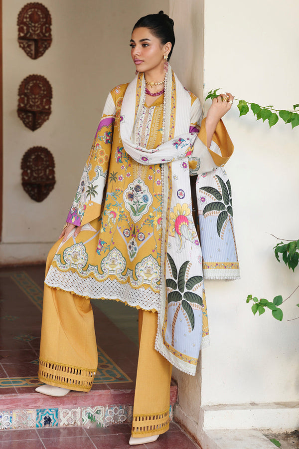 Qalamkar | QPrints Winter 25 | QW-07 (A) CELINA - by Libasekhas UK - Registered Vendor of : Qalamkar - 100% Original Designer Dress