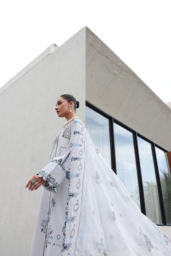 Qalamkar | Q Line Lawn 26 | QKL-03 SAMIA - by Libasekhas UK - Registered Vendor of : Qalamkar - 100% Original Designer Dress