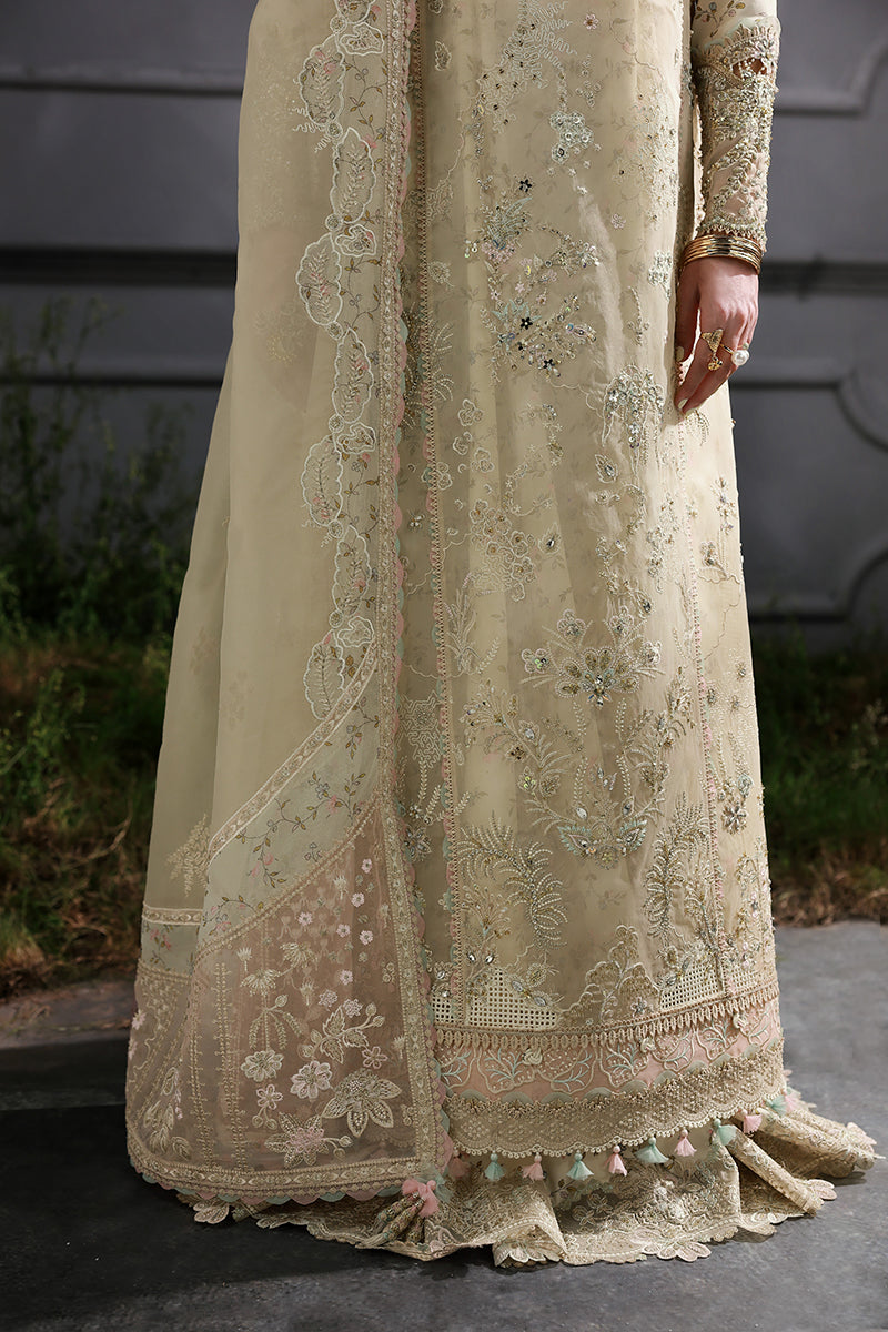 Qalamkar | Elirah Formals 25 | MF-04 IVORY GRACE - by Libasekhas UK - Registered Vendor of : Qalamkar - 100% Original Designer Dress