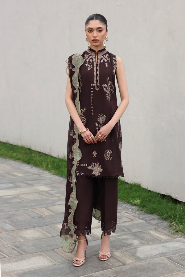 Qalamkar | Q Line Lawn 26 | QKL-15 YASRA - by Libasekhas UK - Registered Vendor of : Qalamkar - 100% Original Designer Dress